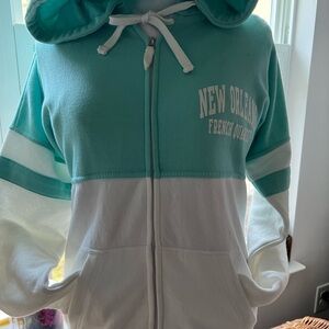 NEW ORLEANS hoodie sweatshirt with a zipper